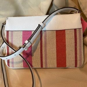 Kate Spade Leila striped canvas crossbody